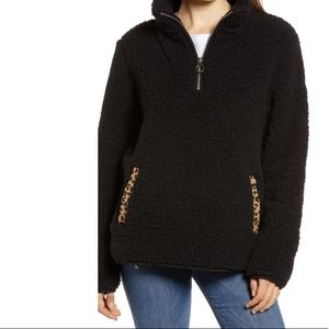 Thread & Supply Black Wubby Fleece Pullover